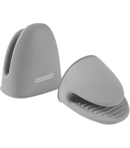 MAGICLULU 2-Pack Insulated Pan Handle Covers - Mini Oven Glove Hot Pot Knob Cloth Sleeves, Non-Slip & Heat Resistant