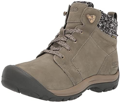 KEEN Women's Kaci Winter Mid Height Waterproof Snow Boots, Pale