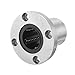 uxcell LMF30UU 30mmx45mmx64mm Round Flange Linear Motion Bushing Ball Bearing