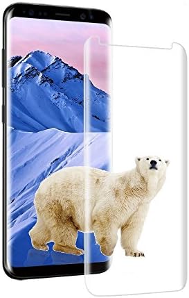 Ellissb Samsung Galaxy S8 Screen Protector 3D Curved Tempered [Anti-Bubble][9H Hardness][HD Clear][Anti-Scratch][Case Friendly] Glass Screen Film for Samsung Galaxy S8