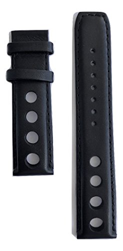 Tissot Men's PRS 516 Black Leather 20mm Band Strap for T100417A, T100428A, T100430A