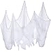 4 Pack Halloween Creepy Cloth Spooky Fabric Cloth Loose Weave Gauze Freaky Cheesecloth for Haunted Halloween Party Decoration (White, 2 Yards x 30 Inch)