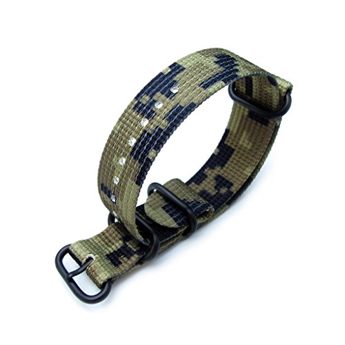 MiLTAT-21mm-3-Rings-Zulu-Watch-Strap-3D-Woven-Nylon-Green-Camouflage-PVD