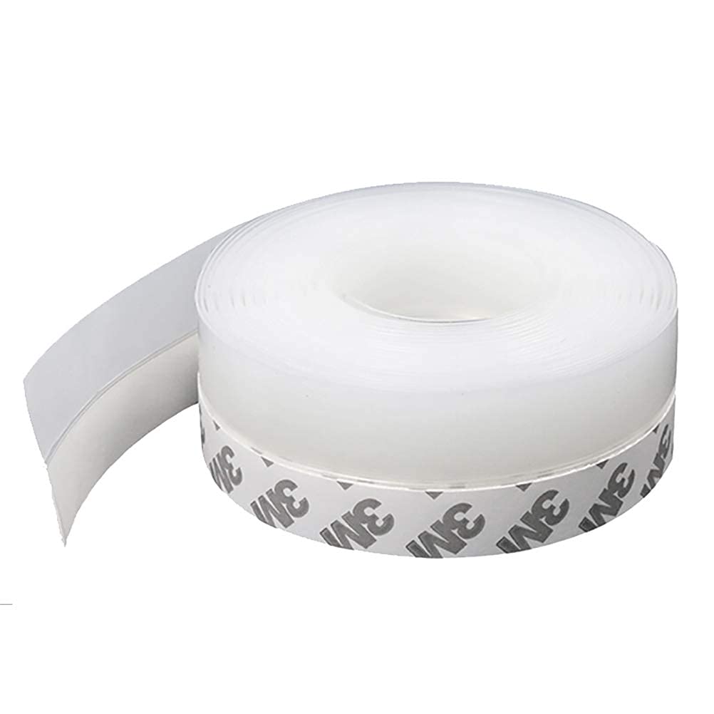Door Seal Strip,Weather Stripping Draft Draught Excluder Tape for Windows,Shower Door Bottom Seal Waterproof Windproof Dust Proof Weatherproof Soundproof Insects Proof Transparent 25 mm x 5 m
