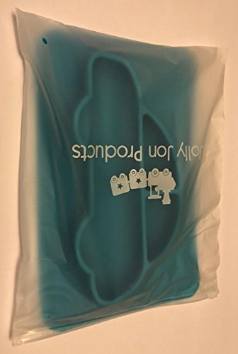 Babies Silicone Highchair Feeding Tray - Suction Bear Bowl or Car Placemat - Dinner Table BPA FREE Silicon - Children, Kids, Toddlers, Infants, Baby, & Pets - You Choose by Jolly Jon (Car, Blue)
