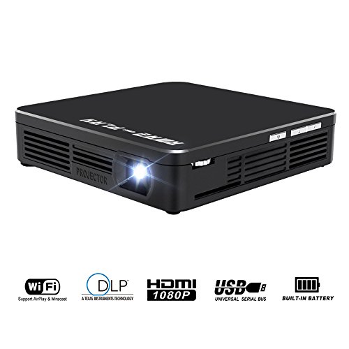 AmazPlay Mobile Pico Projector WIFI DLP Portable Mini Pocket Size Multimedia Video LED Gaming
