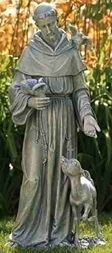 Saint Francis with Deer Statue