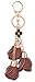 Giftale Flower Key Ring Handbag Accessories Tassels Keychain for Handbag Pack of 2