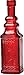 Luna Bazaar Red Square Decorative Glass Bottles - CG75F