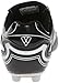 Vizari Striker FG Soccer Shoes | Firm Ground Cleats for Outdoor Surfaces | Lightweight and Easy to wear Youth Outdoor Soccer Cleats | Black/ Silver | 1 Little Kid