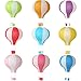 Hot Air Balloon Hanging Paper Lanterns Chinese Japanese Lantern Lamps Great for Birthday Parties, Wedding or Christmas Decorations, 12 inch, Set of 9