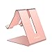 Ifecco Portable Aluminum Solid Stand Hands Free Mobile Smart Cell Phone Holder Tablet Display Stands for iPhone 7 iPad iPod Samsung and Other Smartphone (Rose Gold)
