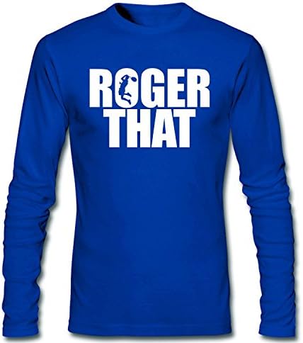 CONOC Men's Perfect RF Roger Federer Wimbledon Tennis Long Sleeve T Shirt medium blue L