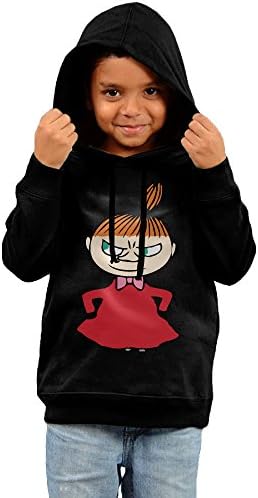 DDSilver Hoody Unisex Toddler Hooded Sweatshirt Little My Moomin Valley Hoodie Black