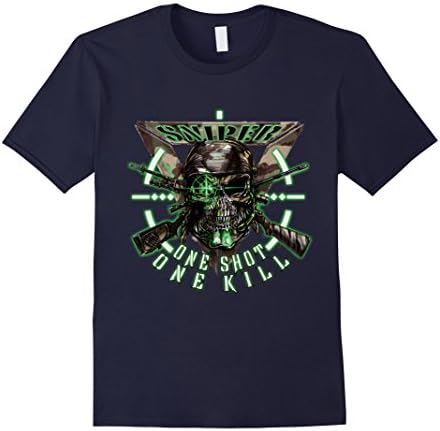 Mens Sniper Military Tshirt 3XL Navy