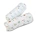 Cuddles in A Box - Cotton Muslin Swaddle Blankets Set of 4 by Emma Claire's Houseware Large Muslin Swaddles Perfect for Swaddling | Baby Showers | Receiving Blanket | Burb Cloth | Unisex
