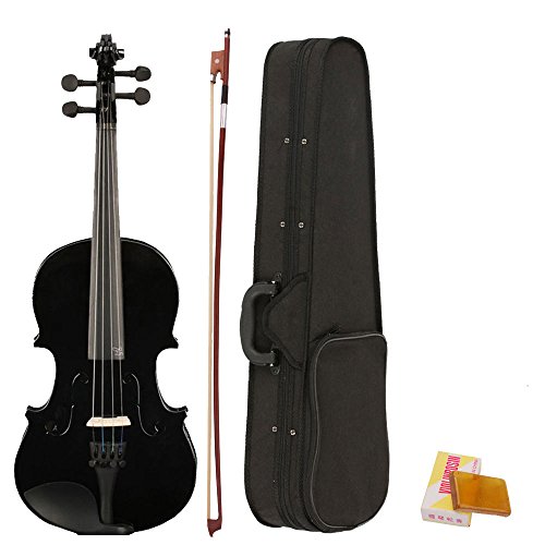 1 Black+Acoustic+Violin+Rosin+Beginner