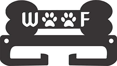 PCSL® Dog Lead Hanger (04) - Black - Wall Mountable Hanger for your best friends lead or chain
