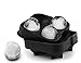 Soondar® Ice Ball Maker Mold - Makes a Tray of 4-2 Inch Ice Balls- Perfect for Superior Ice Spheres- Excellent for Choice Whiskey or Bourbon- Flexible Black Silicone - Easy Removal