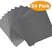 Paxcoo 24 Pcs 9 x 11" High Grit Wet and Dry Sandpaper Assortment 120 240 320 400 600 800 1000 1500 2000 3000 5000 7000 for Car