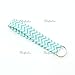 Doliphine Wave Fabric Wristlet Chevron Lanyard Key Chain for Key fob, Key, ID Badge Holder, USB, Purse (Aqua)