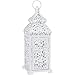 Vela Lanterns Temple Moroccan Style Candle Lantern, White, Small