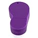 16GB USB Flash Drive with Flower Pattern Beach Sandal Shape (Dark Purple)