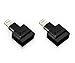 Lightning Extender Adapter, Cellularize (Black, 2 Pack) 8 Pin Dock Extender for Lifeproof Otterbox Cases for iPhone 5, 5s, 5c, SE, 6, 6S, 7, 7S, 8 Plus, X, iPad (Available in White & Black, 1-4 Packs)