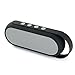 Yuwiss Best Stereo Bluetooth Portable Speakers Wireless Music Box with Mic and FM Radio for iPhone 6 6s 7 Plus, Android Device, Shower, Car, Home, Outdoor (Grey)