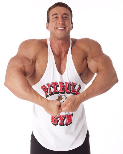 Pitbull Gym "Barbells Stringer Tank Top - white - Medium