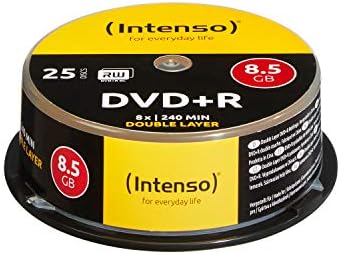 Intenso - DVD+r 8.5gb 8X Double Layer 25er cakebox: Intenso: Amazon.es: Electrónica