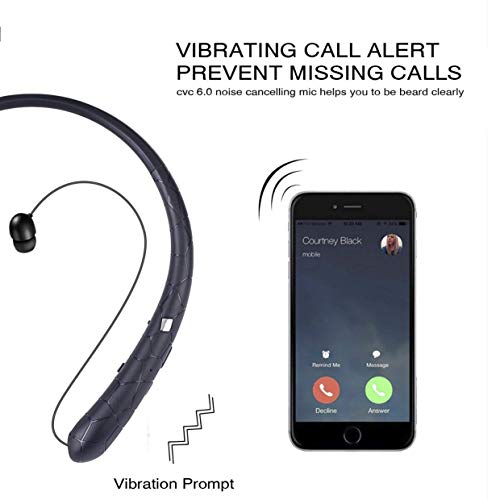 1 Bluetooth+Retractable+Headphones+Wireless+Earphones