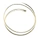 Gonioa Minimalist Gold Metal Coil Upper Arm Cuff Open Arm Bracelet Armlet Armband Bangle Gift for Women and Girl