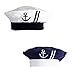 stylesilove Newborn Infant Nautical Sailor Embroidered Baby Boy Hat, 3-12 Months