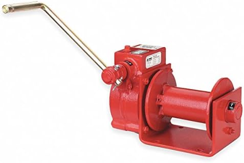 22-5/8"H Pulling Hand Winch with 4000 lb. 1st Layer Load Capacity; Brake Included: Yes