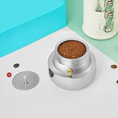 MYYINGELE Espressokocher, Kaffeekocher, Moka Kanne Edelstahl, für Vollmundigen Herdkaffee, Ergibt 6 Tassen Espresso – Bild 6