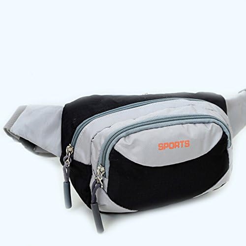 Naoki Outdoor Sports Cycling Hiking Camping Climbing Fishing Travel Waterproof Nylon Multi-purpose Leisure Purses Waist Pack Chest Bag(Black)