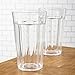 Rhapsody 16-ounce Faceted Plastic Water Tumblers | set of 8 Clear