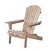 UHOM Outdoor Adirondack Wood Chair Foldable Patio Lawn Garden Furniture Set of 2