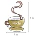 Super Z Outlet Coffee House Mug Cups Latte Java Mocha 3D Metal Wall Art Sculpture for Home Kitchen Decoration, Gifts, Restaurants