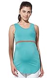 Sweet Mommy Bamboo Simple Maternity and Nursing Long Tank Top GREENMOM
