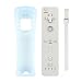 Wii Remote Controller, Replacement Remote Game Controller with Silicone Case and Wrist Strap for Nintendo Wii and Wii U (White) primary