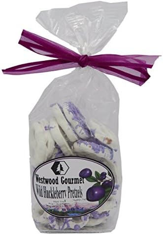 Westwood Gourmet Chocolate Covered Pretzels, 6.2 Ounce Bag (Wild Huckleberry)