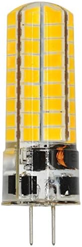 Reelco 4-Pack G4 5W Bi-pin Base LED Light Bulb Silica Gel Crystal, AC DC 12V Warm white 2700k-3000K Landscape lighting,Equivalent 30w-40w T3 Halogen Bulb Non-dimmable