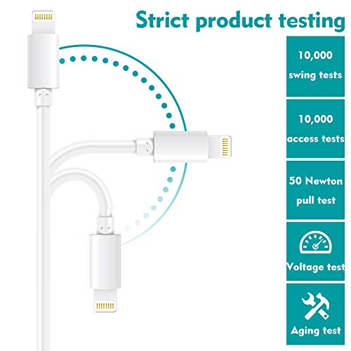image for TNSO Phone Cable 4 Pack [3/6/6/10FT] Extra Long Nylon Braided USB Char