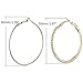 8 Pairs Big Hoop Earrings Stainless Steel Hoop Earrings with Rhinestone Geometric Octagon Hoop Earrings for Women Girls