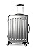 iFLY Carbon Racing Hard Sided Medium Checked Luggage, Silver