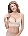 Sunnyhu Women's Seamless Maternity Nursing Bra, Push-up Design (M, Nude)