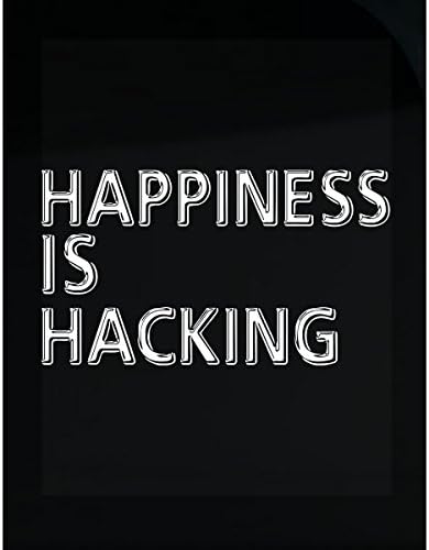 Happiness Is Doing Hacking Creative Typography Design - Sticker
