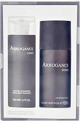 Arrogance Uomo Men Gift Set Shower Shampoo 200ml Deodorant Spray 150ml view 2